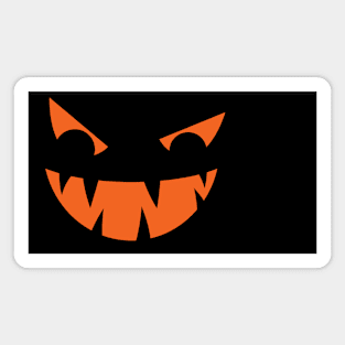 Spooky Pumpkin Face Magnet